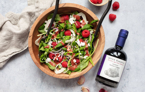 Arugula Raspberry Balsamic Salad