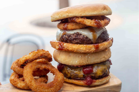 Bourbon Balsamic BBQ Burgers