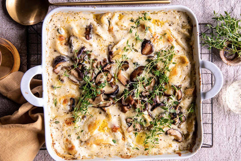 Creamy Mushroom Stuffed Shells