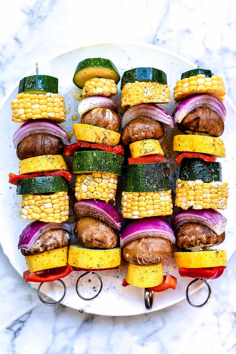 Strawberry Balsamic Glazed Grilled Vegetables Skewers – Seven Barrels