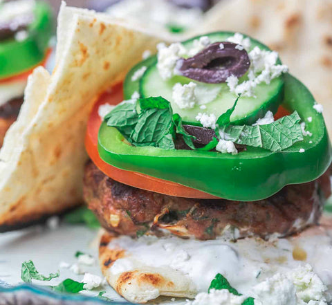 Greek Lamb Burgers