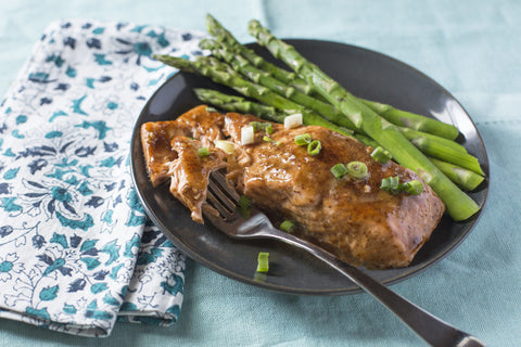 Maple Balsamic Glazed Salmon