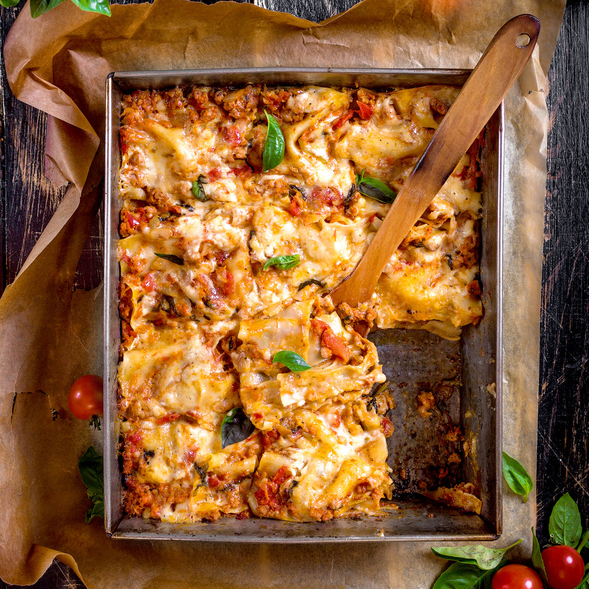 Kale and Italian Sausage Lasagna with Pumpkin Béchamel – Seven Barrels