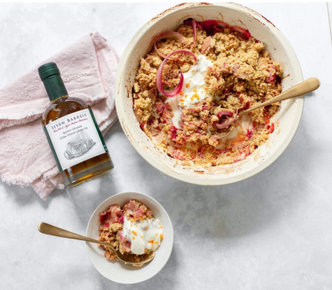 Orange Rhubarb Crisp