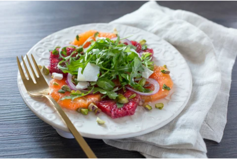 Citrus Salad with Arugula and Truffle Lemon Dressing