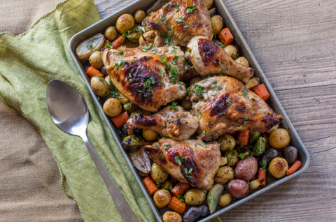 Sheet Pan Roasted Chicken & Vegetables