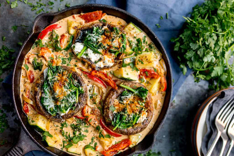 Tuscan Style Stuffed Mushrooms