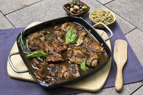 Balsamic Braised Chicken Thighs