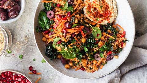 Carrot and harissa salad