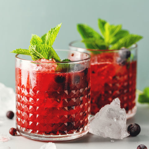 Raspberry White Balsamic Mojito