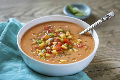 Peach and Tomato Gazpacho