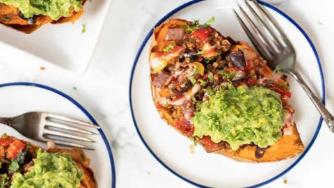 Mexican Quinoa Stuffed Sweet Potatoes