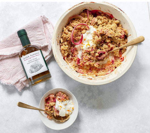 Orange Rhubarb Crisp