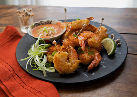 Coconut Shrimp & Scallops w/ Coconut Balsamic