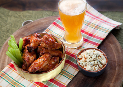 Glazed Chicken Wings w/ Chipotle Chili Oil