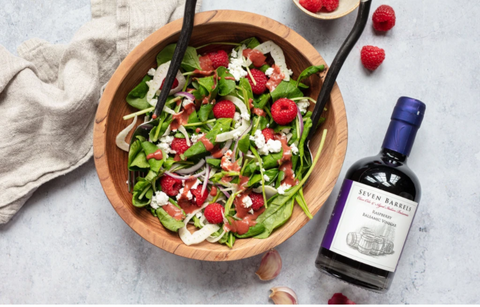 Arugula Raspberry Balsamic Salad