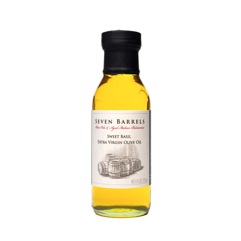 White Balsamic Vinegar and Sweet Basil Extra Virgin Olive Oil